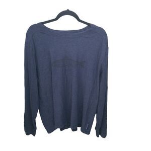 Field & Stream Mens Sz XL Blue Solid Long Sleeve Pullover Sweatshirt